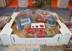 Pureberry, displaying their berries at the show.